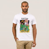 Cactus Seed Packet Label T-shirt (Voorkant volledig)