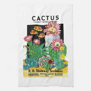 Cactus Seed Packet Label Theedoek
