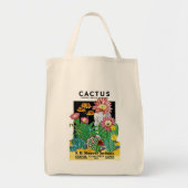 Cactus Seed Packet Label Tote Bag (Voorkant)