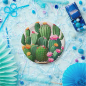 cactus servetten papieren bordje (Feest)