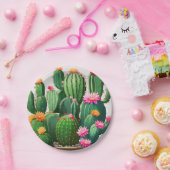 cactus servetten papieren bordje (Feest)