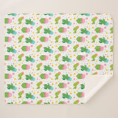 Cactus Sherpa Blanket Deken (Voorkant (horizontaal))