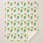 Cactus Sherpa Blanket Sherpa Deken (Voorkant)