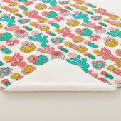 Cactus Sherpa Blanket Sherpa Deken (3/4)