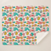 Cactus Sherpa Blanket Sherpa Deken (Voorkant (horizontaal))