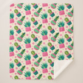 Cactus Sherpa Deken (Voorkant)