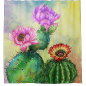 Cactus Shower Curtain Douchegordijn (Voorkant)