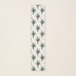 Cactus Sjaal<br><div class="desc">Voorbeeld van het patroon van Cactus met kleurrijke polka stippen op witte achtergrond</div>