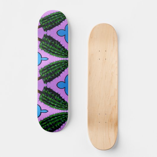 Cactus skateboard. persoonlijk skateboard (Voorkant)