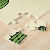 Cactus Sketch: bloemenelegantie. Legpuzzel (Zijkant)
