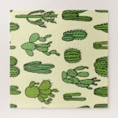 Cactus Sketch: bloemenelegantie. Legpuzzel (Horizontaal)