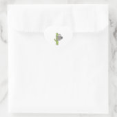 Cactus Sloth Hart Sticker (Tas)