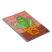 Cactus Smile Boho Rainbow Kleuren Happy Schattige Notitieboek (Rechterzijde)