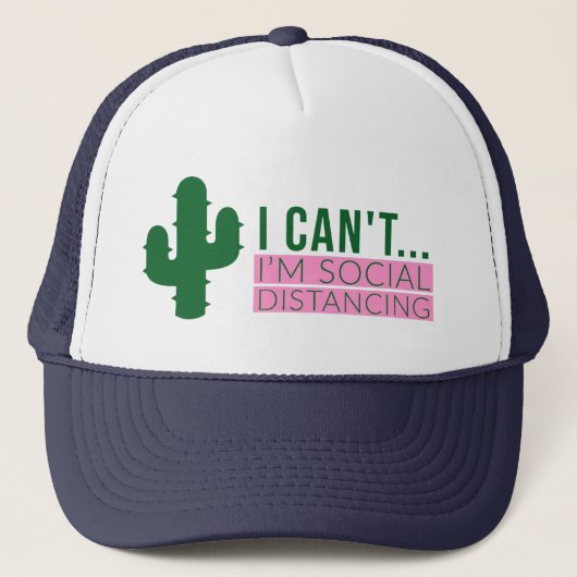 Cactus Social Distancing Trucker Pet (Voorkant)