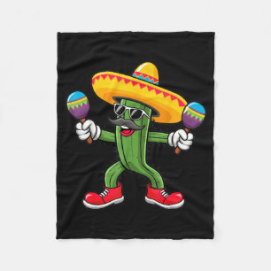 Cactus Sombrero Cinco De Mayo Mexicaanse Cactus Fe Fleece Deken