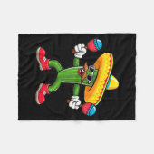 Cactus Sombrero Cinco De Mayo Mexican Cactus Party Fleece Deken (Voorkant (Horizontaal))