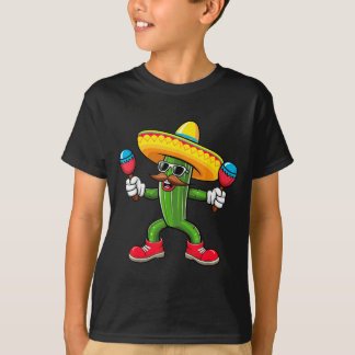 Cactus Sombrero Cinco De Mayo Mexican Cactus Party T-shirt