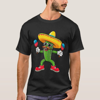 Cactus Sombrero Cinco De Mayo Mexican Cactus Party T-shirt