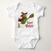 Cactus Sorcier in Woestijn, Illustration Halloween Romper (Voorkant)