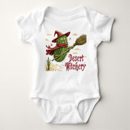 Cactus Sorcier in Woestijn, Illustration Halloween Romper
