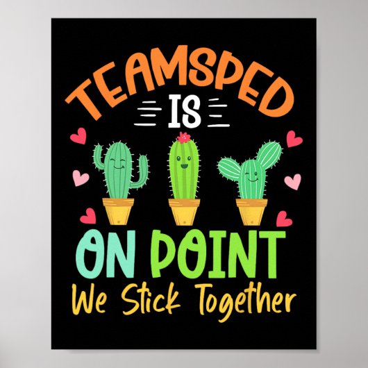 Cactus Speed Squad Team Speed is op punt waar we o Poster (Voorkant)