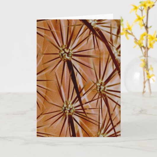 Cactus spines Wenskaart Kaart (Gele Bloem)