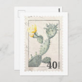 Cactus Stamp Briefkaart (Voorkant / Achterkant)