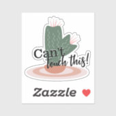 Cactus Stekels Script Citaat Sticker (Vel)
