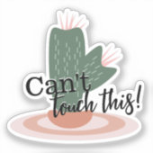 Cactus Stekels Script Citaat Sticker (Voorkant)