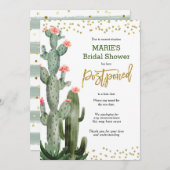 Cactus stelt uitnodiging voor aankondiging uit (Voorkant / Achterkant)