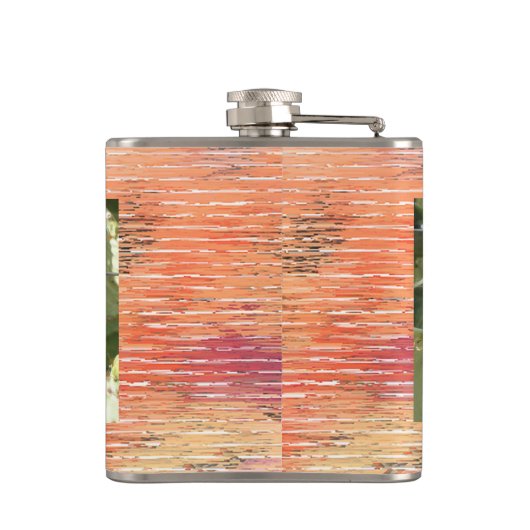 Cactus Stevige en mooie omwikkelde kolf Heupfles (Achterkant)