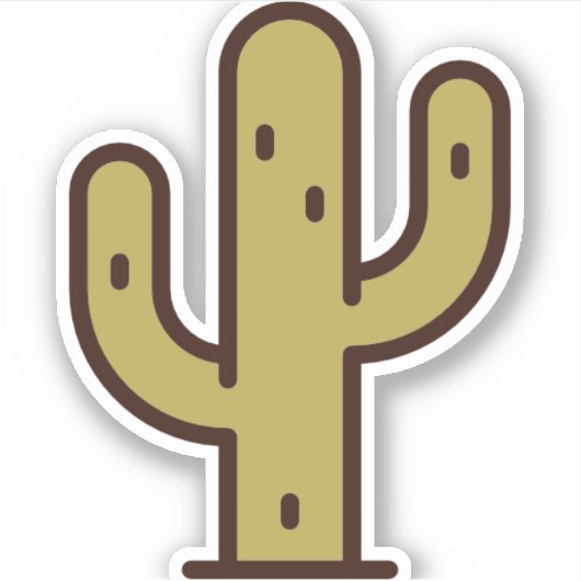 cactus sticker (Voorkant)