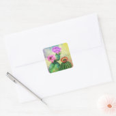 Cactus Sticker Mooie kleur Bloemen (Envelop)