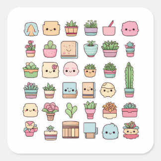 Cactus Sticker voor planner sticker dagboek