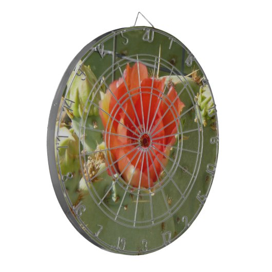Cactus Stoer en Mooi dartboard Dartbord (Voorkant Links)