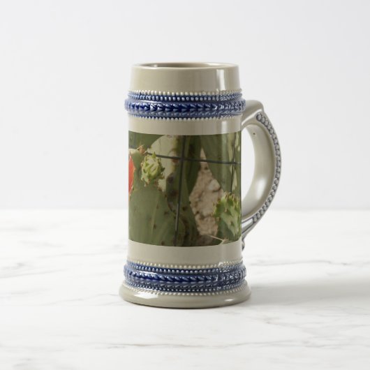 Cactus Stoer en Mooie stein Bierpul (Voorkant rechts)