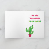 Cactus Stuck op je Kind Valentijn Card Feestdagen Kaart (Binnen)