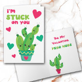 Cactus Stuck op je Kind Valentijn Card Feestdagen Kaart
