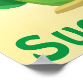 Cactus Stuck op Succes Poster (Hoek)