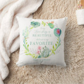 Cactus Succulent Art Elk liefdesverhaal is mooi Kussen (Deken)