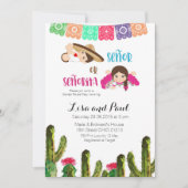 Cactus Succulent Baby Gender Reopenbaart Uitnodigi Kaart (Voorkant)