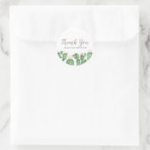 Cactus succulent baby shower dank u sticker (Tas)