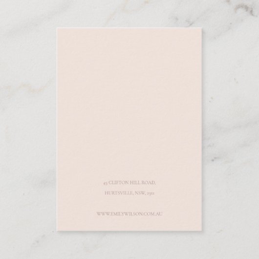 CACTUS SUCCULENT BLUSH PEGHOLE EARRING DISPLAY VISITEKAARTJE (Achterkant)