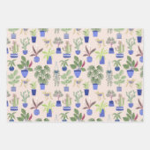 Cactus Succulent Blush Pink Inpakpapier Vel (Voorkant)
