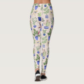 Cactus Succulent Blush Pink Leggings (Achterkant)