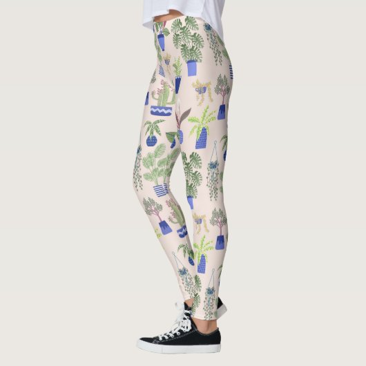 Cactus Succulent Blush Pink Leggings (Links)