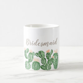 Cactus succulent bruiloft bridesmaid mok