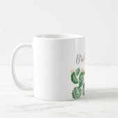 Cactus succulent bruiloft bridesmaid mok (Links)