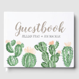 Cactus succulent bruiloft gastenboek
