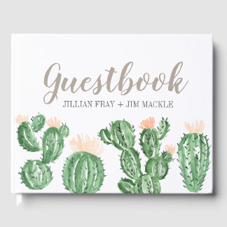 Cactus succulent bruiloft gastenboek